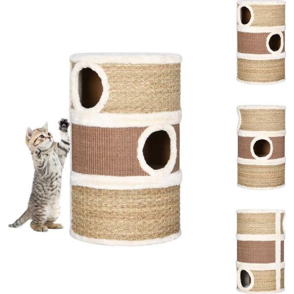 Vidaxl Fusto Tiragraffi Per Gatti 60 Cm In Erba Di Mare - Tiragraffi-image