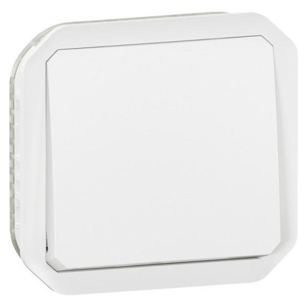 Legrand Plexo Nuovo Inserto Contatto In Scambio Doppio 10Ax/Pulsante 10A, Sl, IP55, IK08, Ultra Bianco, 069625L-image