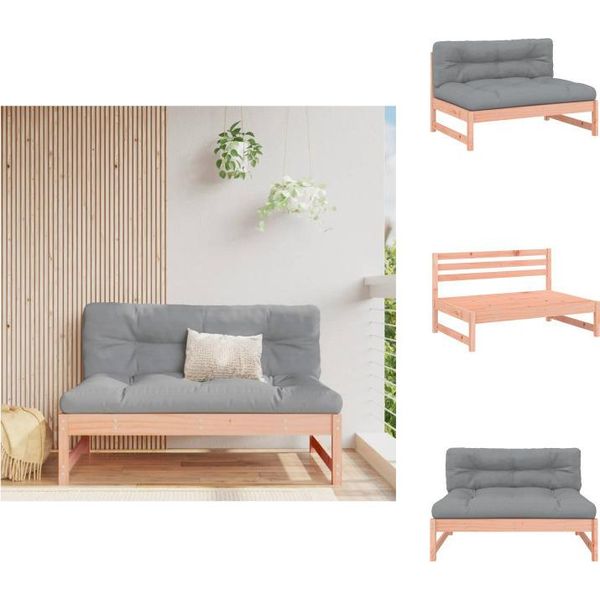 Vidaxl Divano Centrale 120X80 Cm In Legno Massiccio Di Abete Douglas - Elementi Per Divani Da Giardino-image
