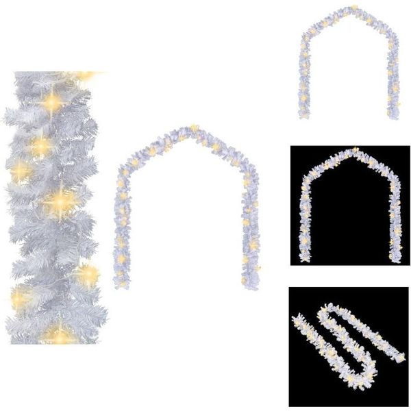 Vidaxl Ghirlanda Di Natale Con Luci Led 5 M Bianco - Luci Di Natale-image