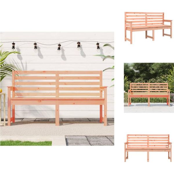 Vidaxl Panca Da Giardino 159,5X48X91,5 Cm In Legno Massiccio Di Abete Douglas - Panche Da Giardino-image