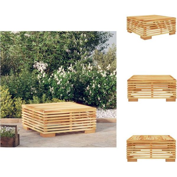 Vidaxl Tavolino Da Giardino 69,5X69,5X31 Cm In Legno Massiccio Di Teak - Elementi Per Divani Da Giardino-image