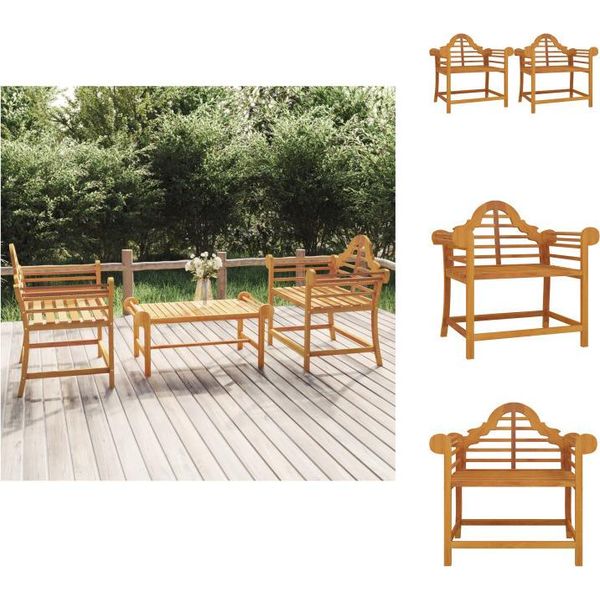 Vidaxl Sedie Da Giardino 2 Pezzi 91X62X94 Cm In Legno Massiccio Teak - Sedie Da Giardino-image