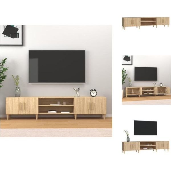 Mobile Tv Vidaxl Rovere Sonoma 180X31,5X40 Cm Materiale A Base Di Legno - Mobili Tv-image