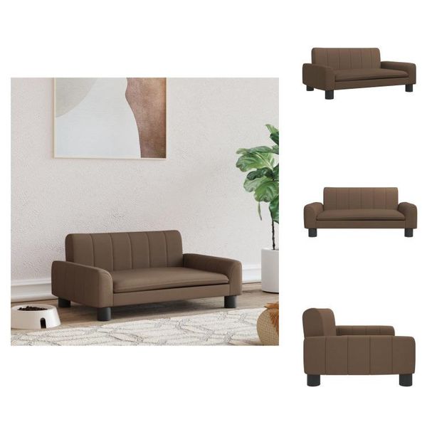 Vidaxl Letto Per Cani Marrone 70X45X30 Cm In Tessuto - Letti Per Cani-image