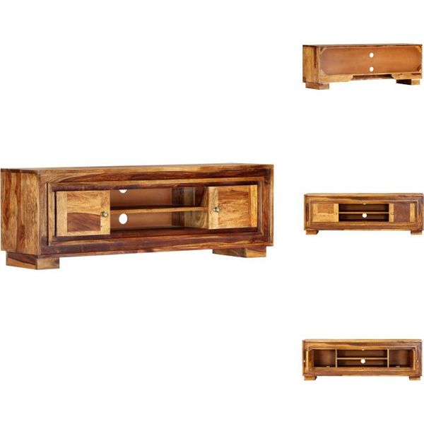 Mobile Tv Vidaxl 118 X 30 X 40 Cm In Legno Massiccio - Mobili Tv-image
