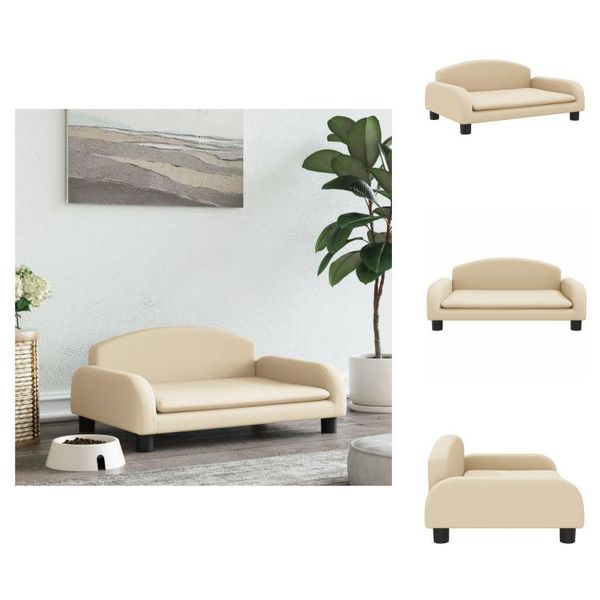 Vidaxl Letto Per Cani In Tessuto Crema 70X45X30 Cm - Letti Per Cani-image
