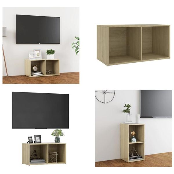 Mobile Tv Vidaxl Rovere Sonoma 72X35X36,5 Cm Materiale A Base Di Legno - Mobile Tv - Mobile Tv - Mobile Tv - Mobile Tv-image