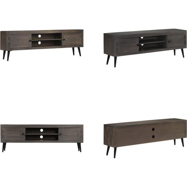 Vidaxl Mobile Tv In Legno Massiccio Di Mango 140 X 30 X 45 Cm - Mobile Tv - Mobile Tv - Porta Tv - Porta Tv-image