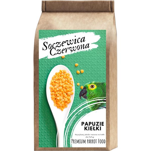 Cibo Per Pappagalli Premium | Lenticchie Rosse | Semi Di Germoglio | Per Pappagalli 50G-image