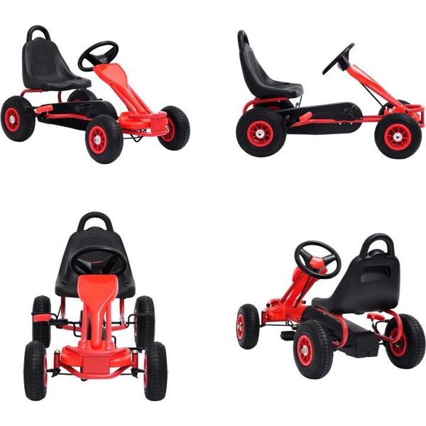 Vidaxl Go Kart A Pedali Con Pneumatici Rossi - Go-Kart A Pedali - Go-Kart A Pedali - Go-Kart A Pedali - Go-Kart A Pedali-image