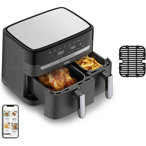 Tefal Friggitrice Doppia Fry & Grill EY905B Nero-image