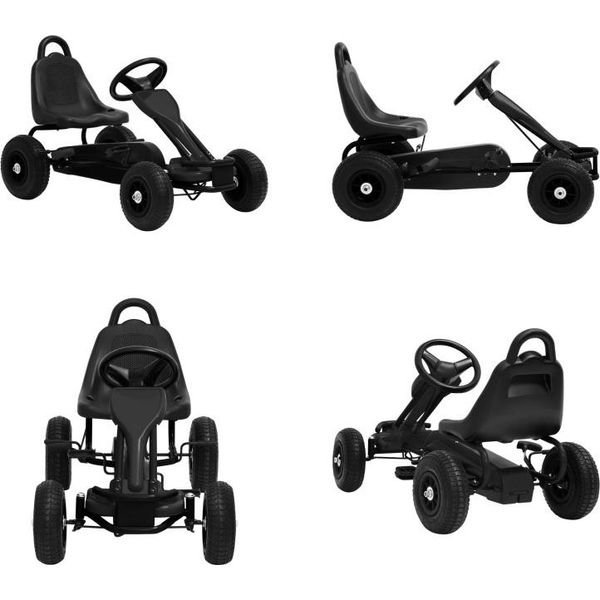Vidaxl Go Kart A Pedali Con Pneumatici Neri - Go-Kart A Pedali - Go-Kart A Pedali - Go-Kart A Pedali - Go-Kart A Pedali-image