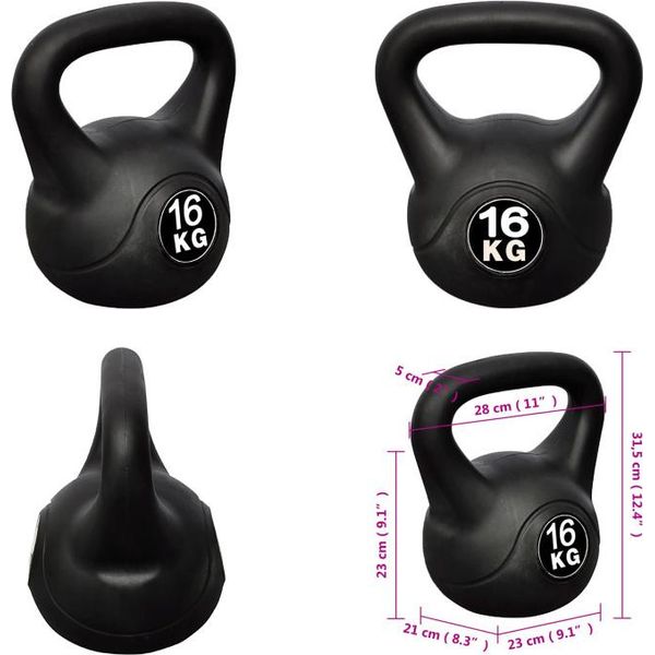Kettlebell Ball Dumbbell Training Peso Manubrio 16KG - Kettelbells - Kettlebell - Kettlebells - Ball Dumbbell-image