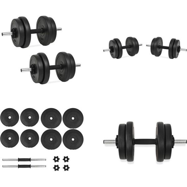Set Di Manubri Vidaxl 14 Pz. 20 Kg - Manubri - Manubri - Set Di Manubri - Set Di Manubri-image