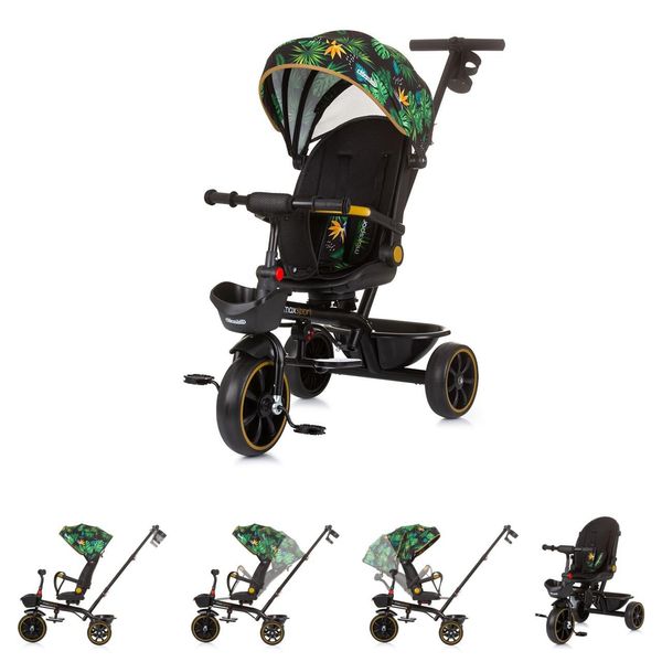 Chipolino Triciclo Max Sport 2 In 1, Triciclo, Portabicchieri, Sedile Reversibile, Cestino Verde-image