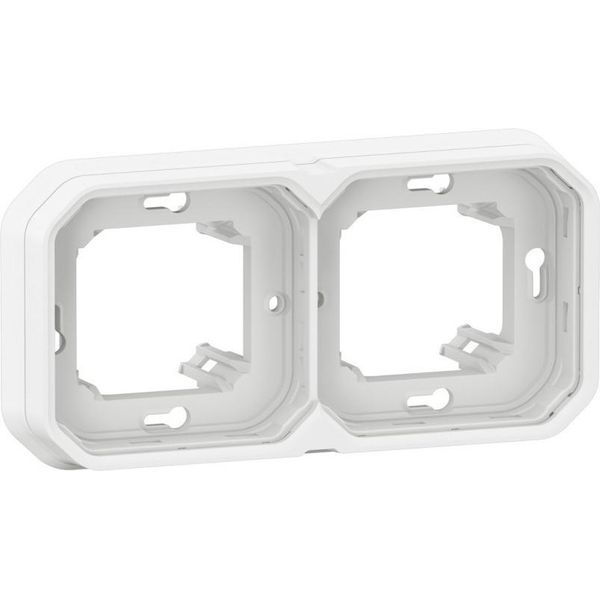 Legrand Plexo Nuovo Telaio Di Supporto Da Incasso A Prova Di Umidità, A 2 Ingressi, Orizzontale E Verticale Bianco, 069694L-image