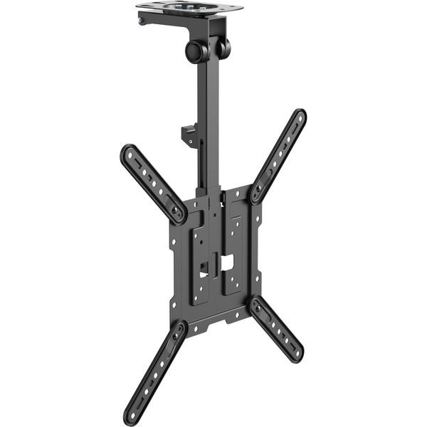 Equip - Staffa Di Montaggio - Per Pannello Curvo/Pannello Piatto - Acciaio Inox - Nero - Dimensioni Schermo: 58,4-139,7 Cm (23"-55"") - Montaggio A Soffitto (650375)"-image