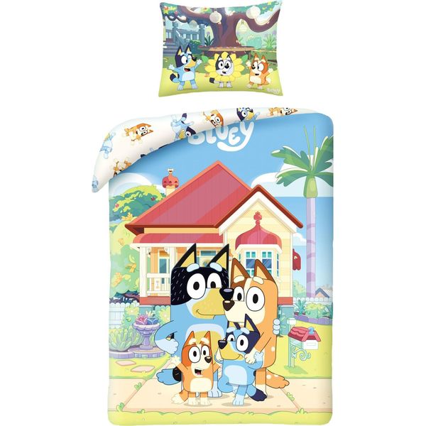 Biancheria Da Letto Bluey Ver. 1 140 X 200 Cm / 70 X 90 Cm-image