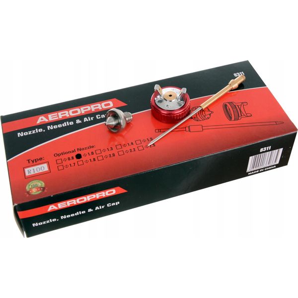 Set Di Ugelli Con Ago Da 1,0 Mm Per Pistole Di Verniciatura Miniaturizzate Aeropro R100 Lvlp-image