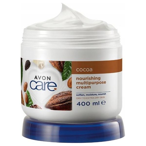 Crema Viso, Mani E Corpo Avon Care Con Burro Di Cacao E Vitamina E 400 Ml-image