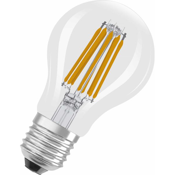 Osram Led Superstar Classic Lampada Led A 100 Con Forma Classica, Corpo In Vetro Trasparente, 7,2 W, 1521 Lm, Attacco E27, 2700 K Per Una Luce Bianca Calda, Eek A, Diametro 60 Mm.-image