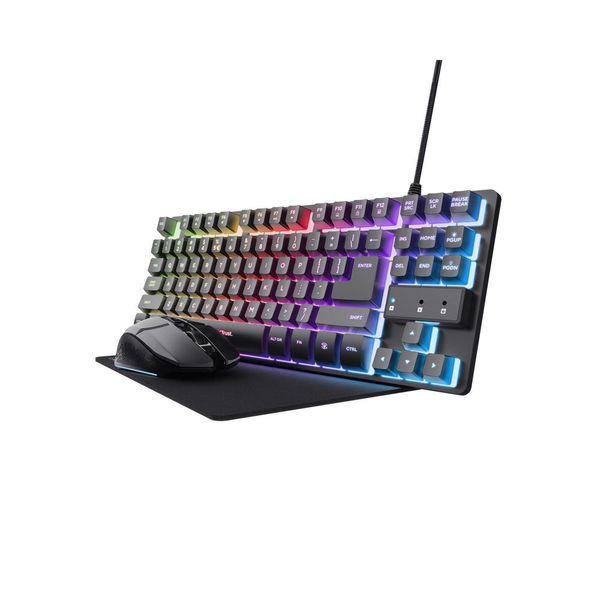 Trust Trust Gxt 794 Tastiera Mouse Incluso Gaming Usb Qwertz Tedesco Nero-image