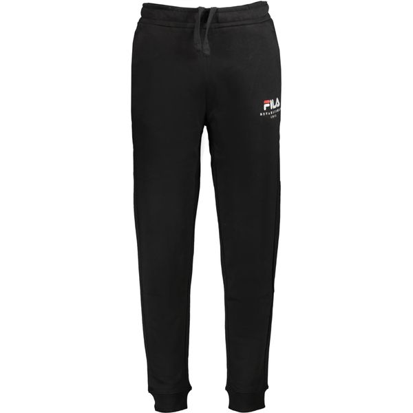 Pantaloni Sportivi Da Uomo Neri Con Vita E Polsini Elasticizzati - Vestibilità Perfetta-image