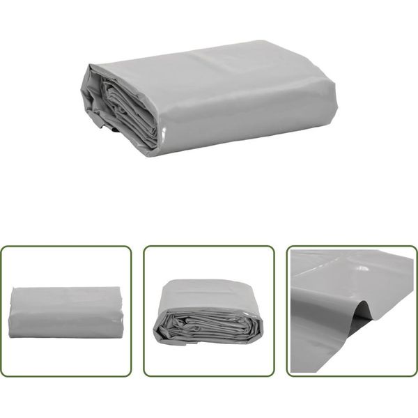 The Living Store Abdeckplane Grau 5X5 M 650 G/M²-image