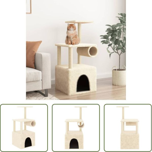 The Living Store Tiragraffi In Sisal Crema 109,5 Cm-image