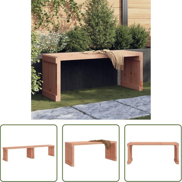 The Living Store Panca Da Giardino Allungabile 212,5X40,5X45 Cm In Legno Massiccio Di Abete Douglas-image