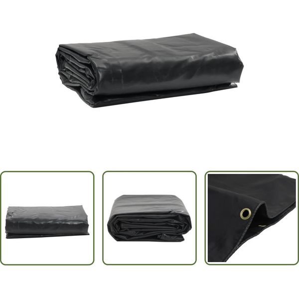 The Living Store Abdeckplane Anthrazit 5X7 M 650 G/M²-image
