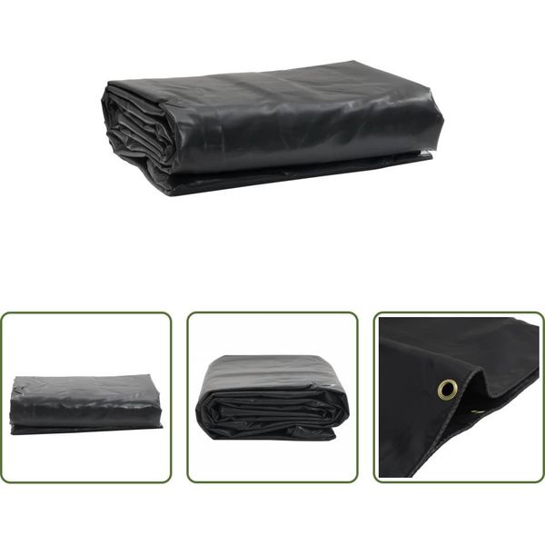 The Living Store Abdeckplane Anthrazit 1,5X20 M 650 G/M²-image