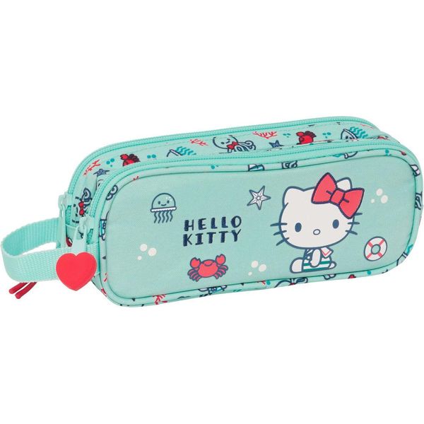 Astuccio Doppio Multiuso Hello Kitty Sea Lovers Turchese 21 X 8 X 6 Cm-image