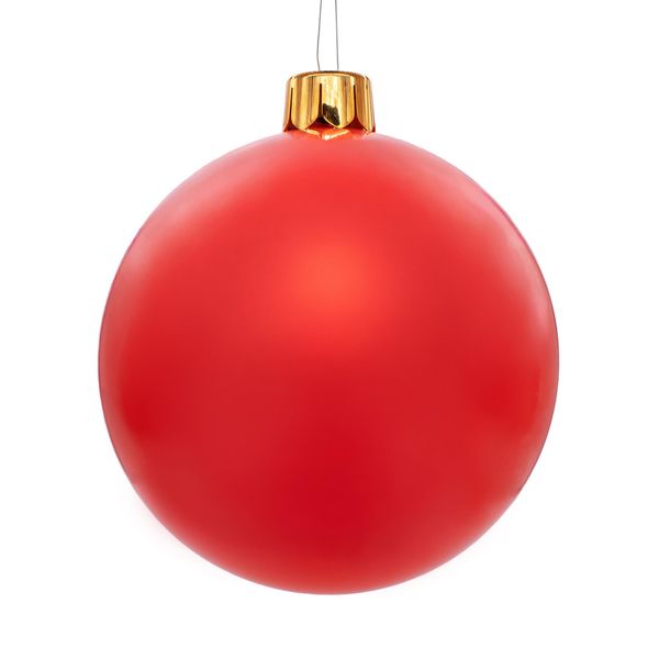 1.10 Gonfiabili Di Natale Xxl - Ø 45 Cm Circa - Per Interni Ed Esterni - Colore: Rosso-image