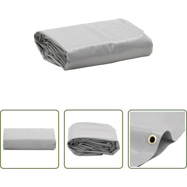 The Living Store Abdeckplane Grau 5X5 M 650 G/M²-image