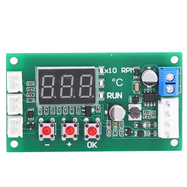 Regolatore Di Controllo Della Temperatura Del Ventilatore, Regolatore Di Controllo Della Temperatura Del Ventilatore Pwm, Interruttore Elettronico Del Modulo Di Controllo Della Temperatura, Modulo Elettronico Di Controllo Della Temperatura, Modulo Termostato Del Ventilatore, Componente Elettronico-image