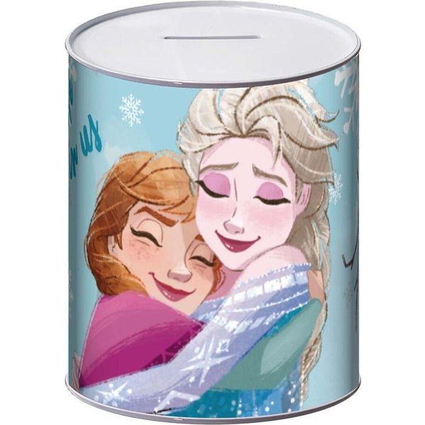 Disney Metal M 10X10X12 Cm Frozen Salvadanaio Trasparente Trasparente Taglia Unica-image