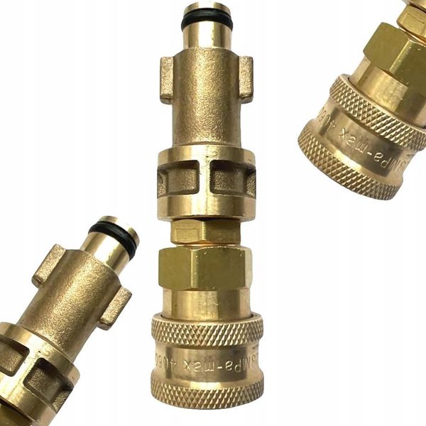 Rosfix Adattatore Per Idropulitrici – Attacco Rapido Da 1/4" | Attacco Bosch Vecchio Tipo | Compatibile Con Modelli A Benzina Ed Elettrici"-image
