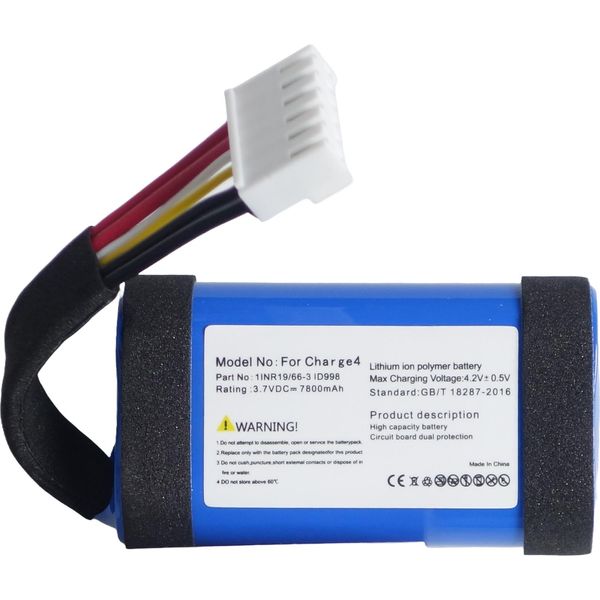 Tradebit Batteria Di Ricambio Compatibile Per Jbl Charge 5 - Li-Ion - 7500 Mah - 3,6V-image