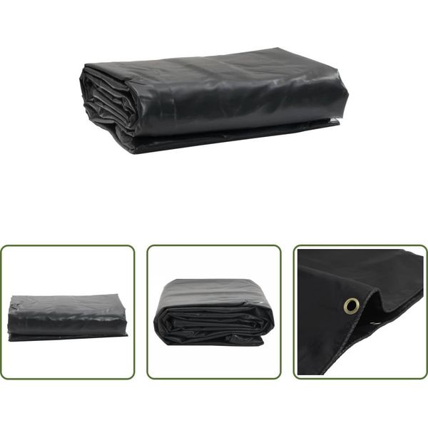 The Living Store Abdeckplane Anthrazit 5X5 M 650 G/M²-image