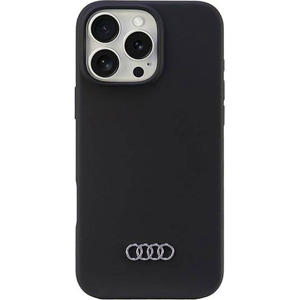 Audi Silicone Case Iphone 16 Pro Max6.9 Czarny/Black Hardcase Au-Lsrip16Pm-Q3/D1-Bk-image