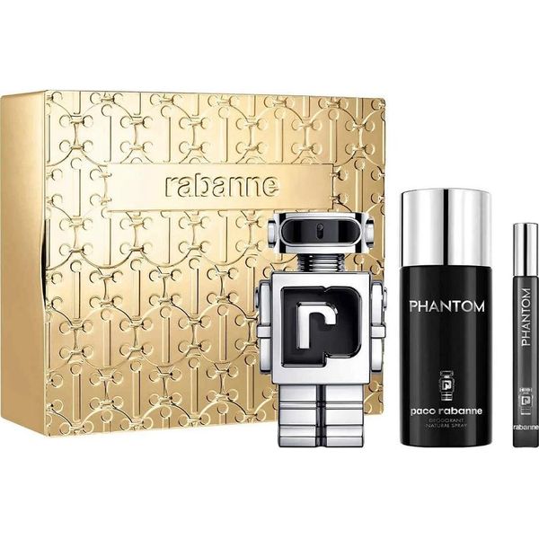 Paco Rabanne Phantom Set Eau De Toilette, 100 Ml + Deodorante Spray, 150 Ml + Eau De Toilette, 10 Ml-image