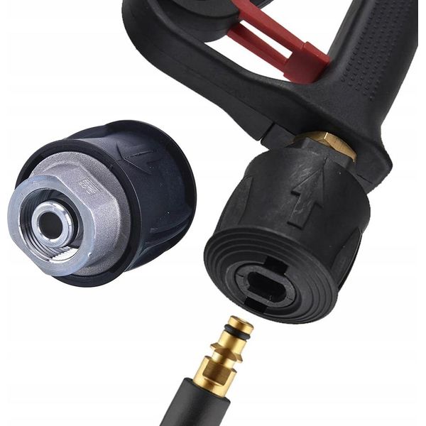 Rosfix Adattatore/Connettore Click-M22 Per Il Collegamento Di Tubi Flessibili, Per Idropulitrici Serie K (K2, K3, K4, K5, K6 K7) (Metallo)-image