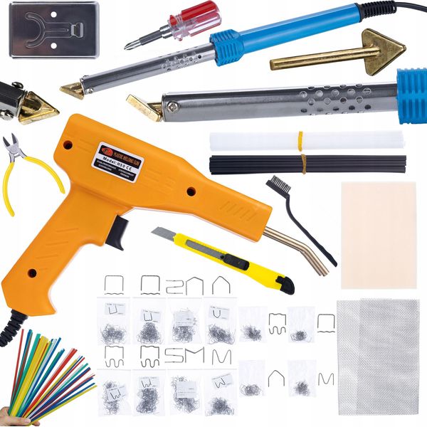 Rosfix Blue Lark 80W BL80W Saldatore Con Set Di Accessori Elettrici Serie S + Cucitrice (200 Punti + 800 Punti) + Kit Mini Prowelder-image