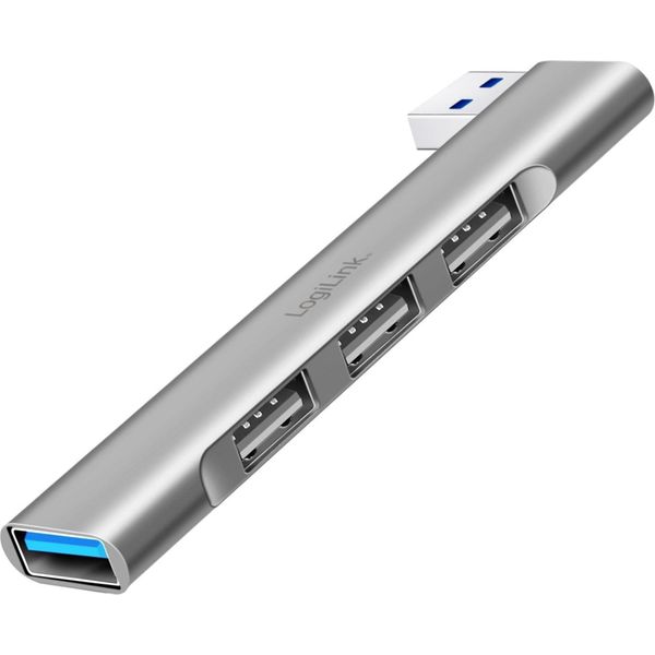 Logilink Logilink Usb 3.2 Gen1 Hub, 4-Port, USB-A, 1X USB3.0 Af, 3X USB2.0 Af-image