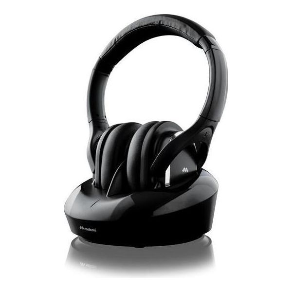 Meliconi Hp Digital Plus Cuffie Con Cavo E Fascia Wireless Stazione Di Ricarica Tv Nero-image