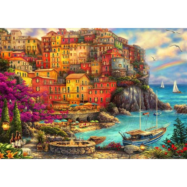 Grafika Puzzle Chuck Pinson - Gioco Di Posa Una Bella Giornata Alle Cinque Terre - 1000 Pezzi-image