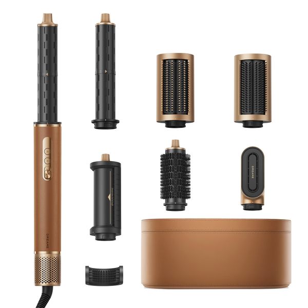 Dreame Airstyle Pro Kit Per Lo Styling Dei Capelli Nero Caldo, Oro Rosa 1300 W 2,8 M-image