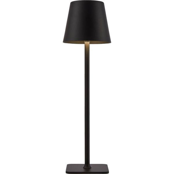 Lampada Da Tavolo Portatile A Led Per Esterni Nera Atlis Italux TB-2821-BK-image